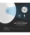 V-Tac 12W LED sensorlampe - Samsung LED chip, PIR sensor, IP20 innendørs, 230V, inkl. lyskilde