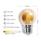 Outlet: LED Filament pære G45 E27 6W - 2200K Ravgul