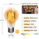 Outlet: LED Filament pære A60 E27 - 6W 2200K - Ravgul