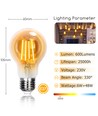 Outlet: LED Filament pære A60 E27 - 6W 2200K - Ravgul