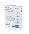 V-Tac 24W LED panel downlight - Hull: Ø28 cm, Mål: Ø30 cm, 230V, Samsung LED chip