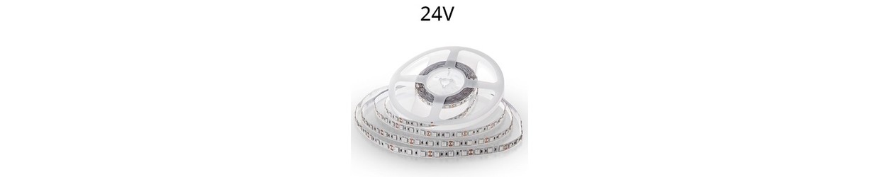 Enkeltfarget LED strip 24V