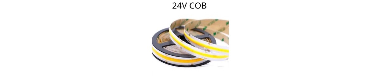 Enkeltfarget LED strip 24V COB