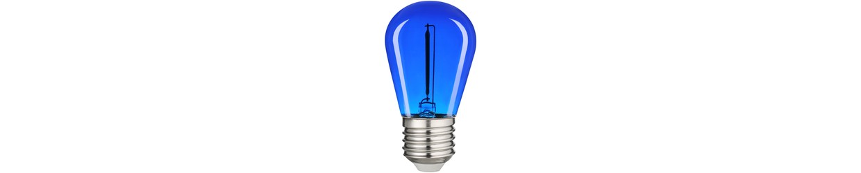 Fargede E27 LED Pærer