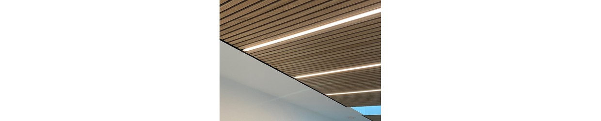 LED lys til akustikpaneler