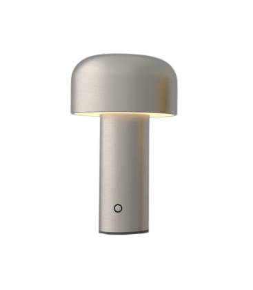 LEDlife Mushroom bordlampe i sølv finish, en populær oppladbar modell.