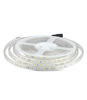 Sprutsikker 24V LED-stripe med IP65-beskyttelse egnet for våtrom.